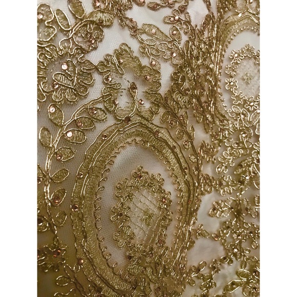 Champagne/Gold Mermaid Prom Dress - Picture 4 of 4